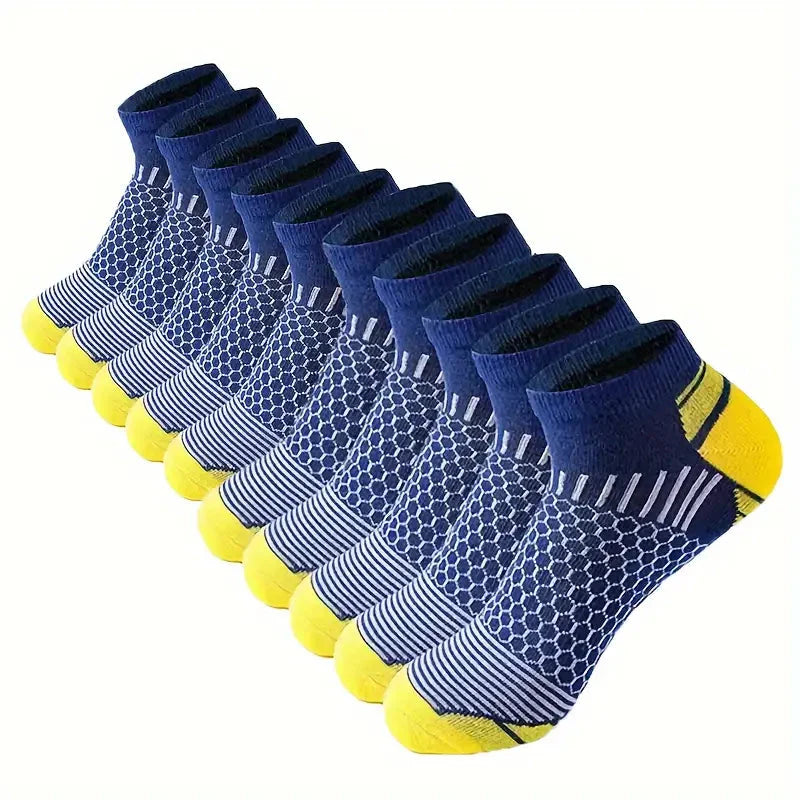 20-Pairs: Men's Outdoor Color Matching Low-Top Socks