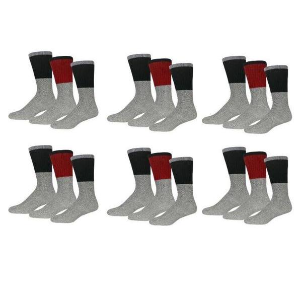9-Pairs: Insulated Men's Thermal Cold Weather Crew Socks