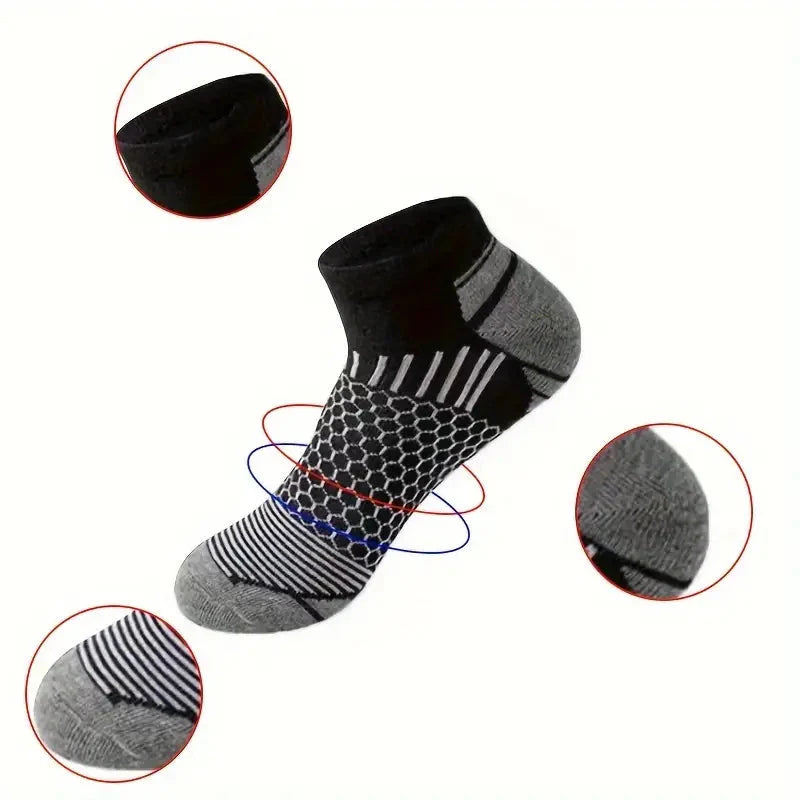 20-Pairs: Men's Outdoor Color Matching Low-Top Socks