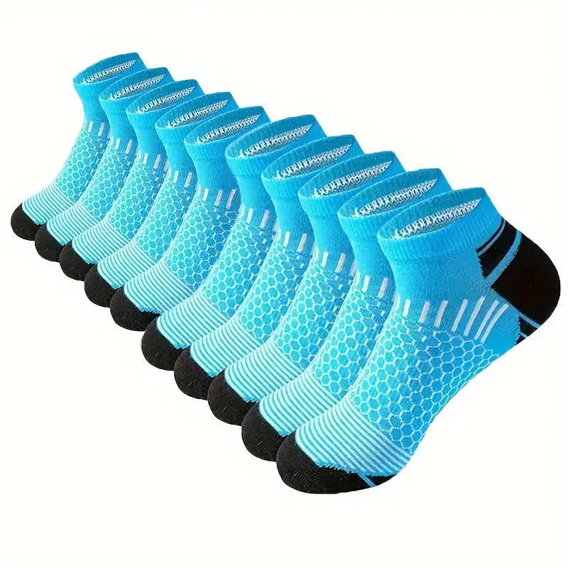 20-Pairs: Men's Outdoor Color Matching Low-Top Socks