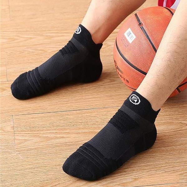 3-Pair: Men's Thick Towel Bottom Breathable Sweat-absorbent Outdoor Sports Running Socks Elite Basketball Sports Socks