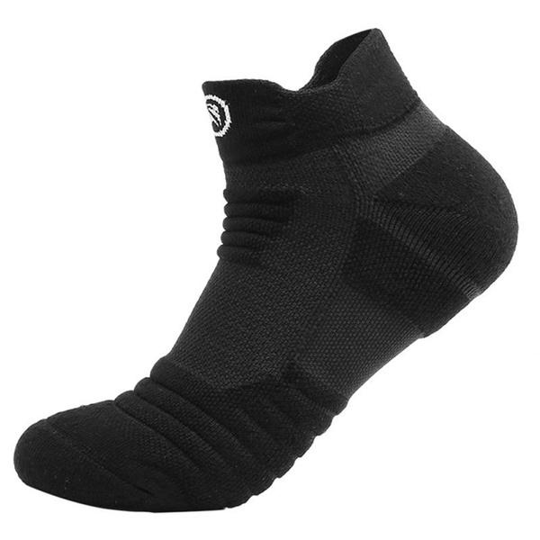 3-Pair: Men's Thick Towel Bottom Breathable Sweat-absorbent Outdoor Sports Running Socks Elite Basketball Sports Socks